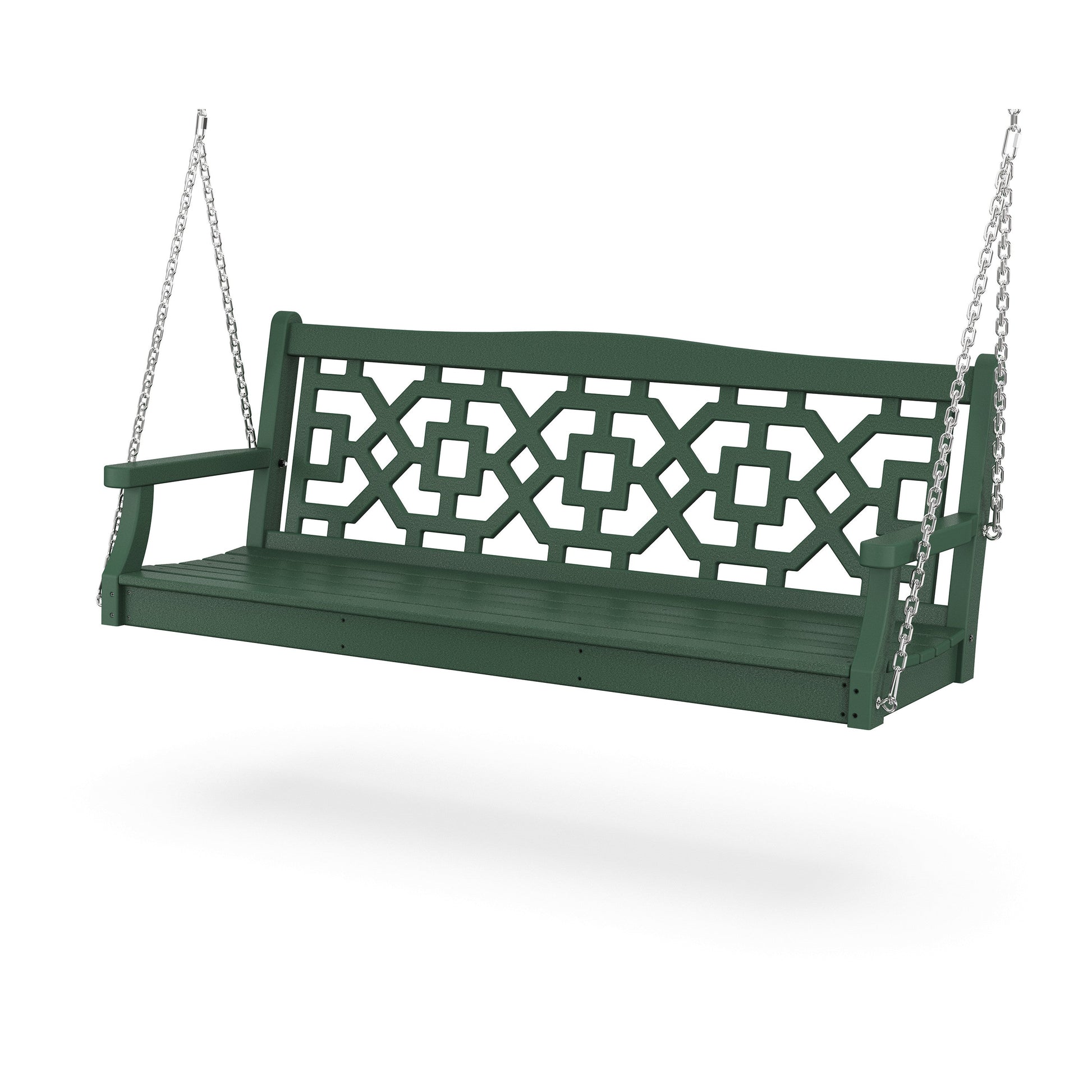 POLYWOOD Chinoiserie 60" Swing — Green
