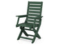 POLYWOOD Captain Folding Dining Chair — Green
