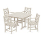 POLYWOOD Chippendale 5-Piece Dining Set with Trestle Legs — Sand
