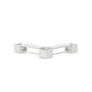 POLYWOOD 48" Country Living L- Shaped Planter Bench Corner Set — White