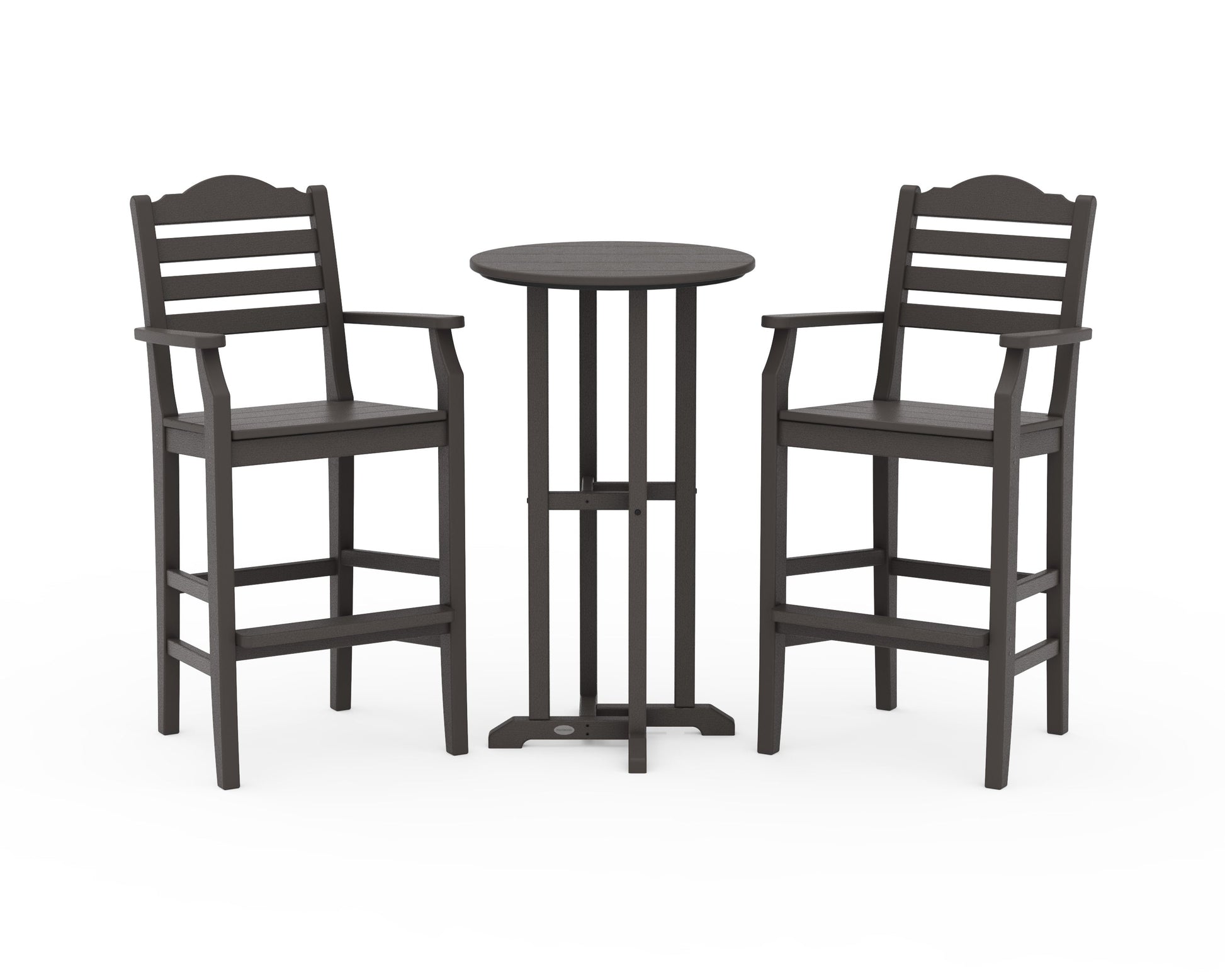 POLYWOOD Savannah 3-Piece Farmhouse Bar Set — Vintage Coffee