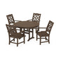 POLYWOOD Chinoiserie 5-Piece Round Farmhouse Dining Set — Kona