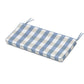 POLYWOOD Chinoiserie Bench Seat Cushion — Buffalo Plaid Sky Blue