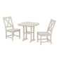 POLYWOOD Braxton Side Chair 3-Piece Dining Set — Sand