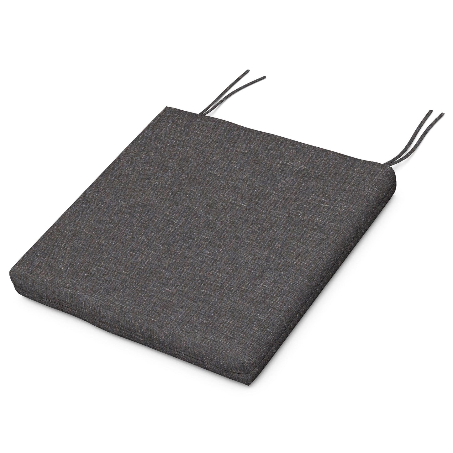 POLYWOOD Acadia Dining Side Seat Pad — Ash Charcoal