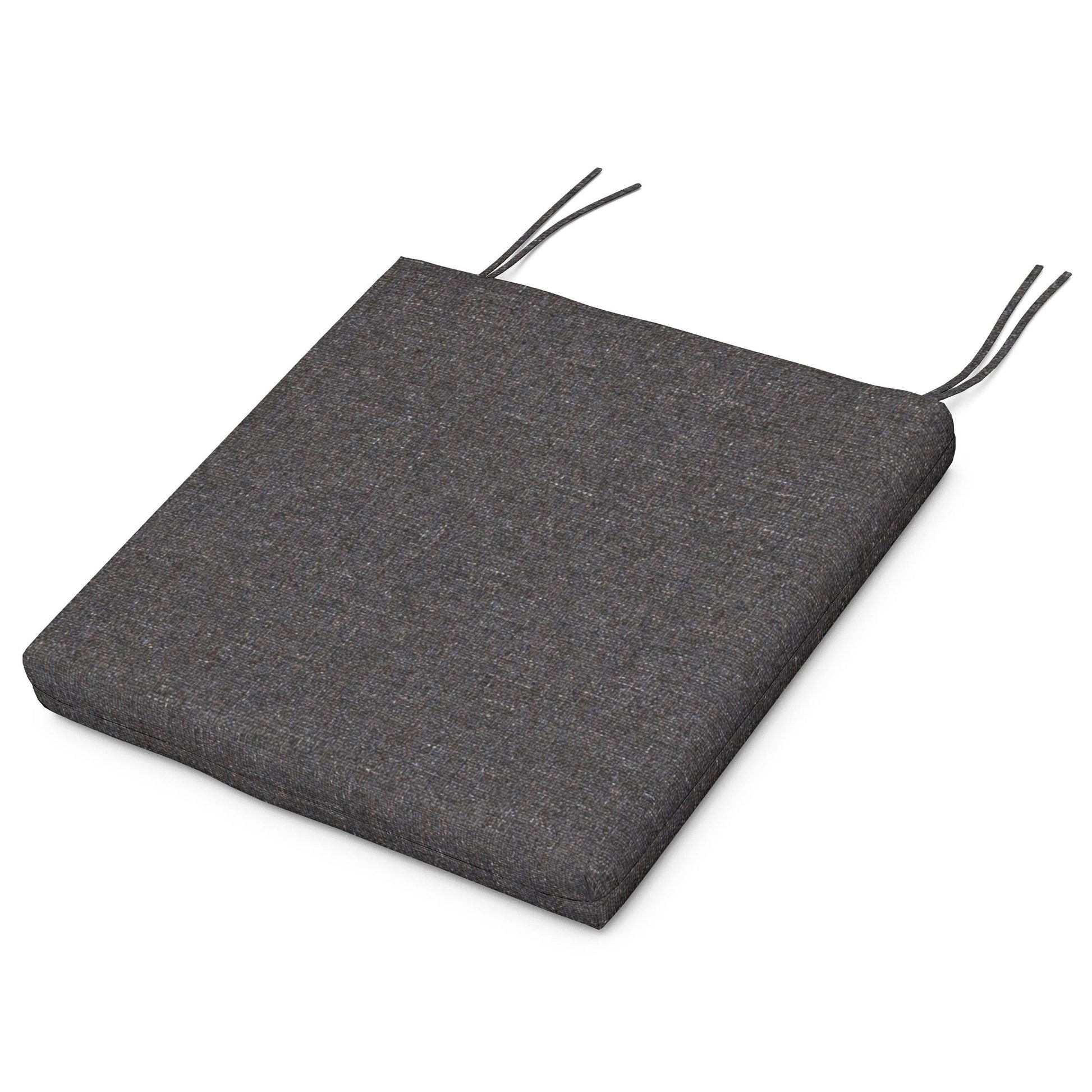 POLYWOOD Acadia Dining Side Seat Pad — Ash Charcoal