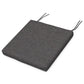 POLYWOOD Acadia Dining Side Seat Pad — Ash Charcoal