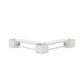 POLYWOOD 60" Vineyard L- Shaped Planter Bench Corner Set — White