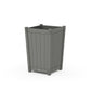 POLYWOOD Vineyard Large Tapered Square Planter Box — Slate Grey