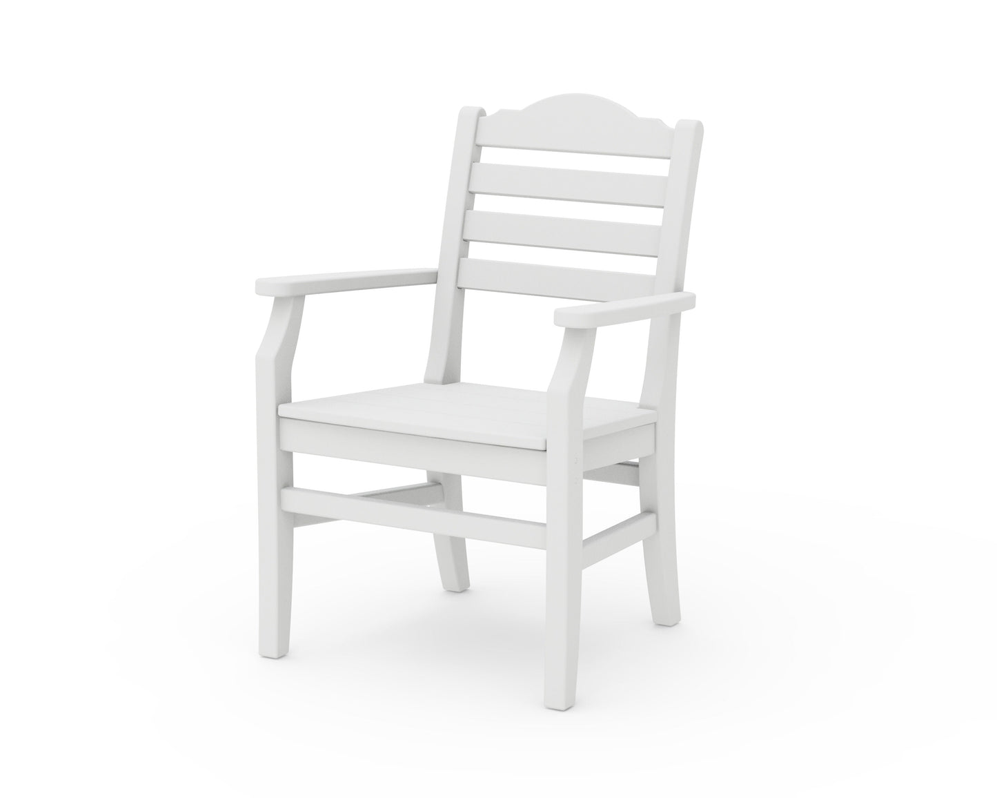 POLYWOOD Savannah Dining Arm Chair — White