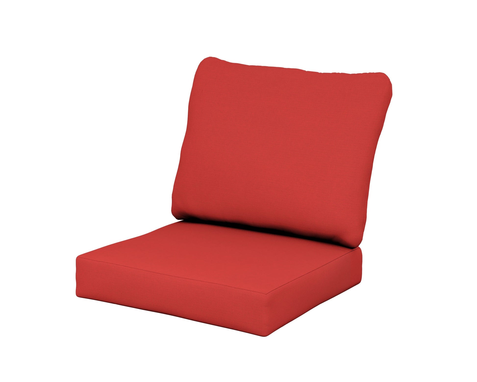 POLYWOOD Baffle Seat/Back Cushion — Crimson Linen