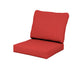 POLYWOOD Baffle Seat/Back Cushion — Crimson Linen