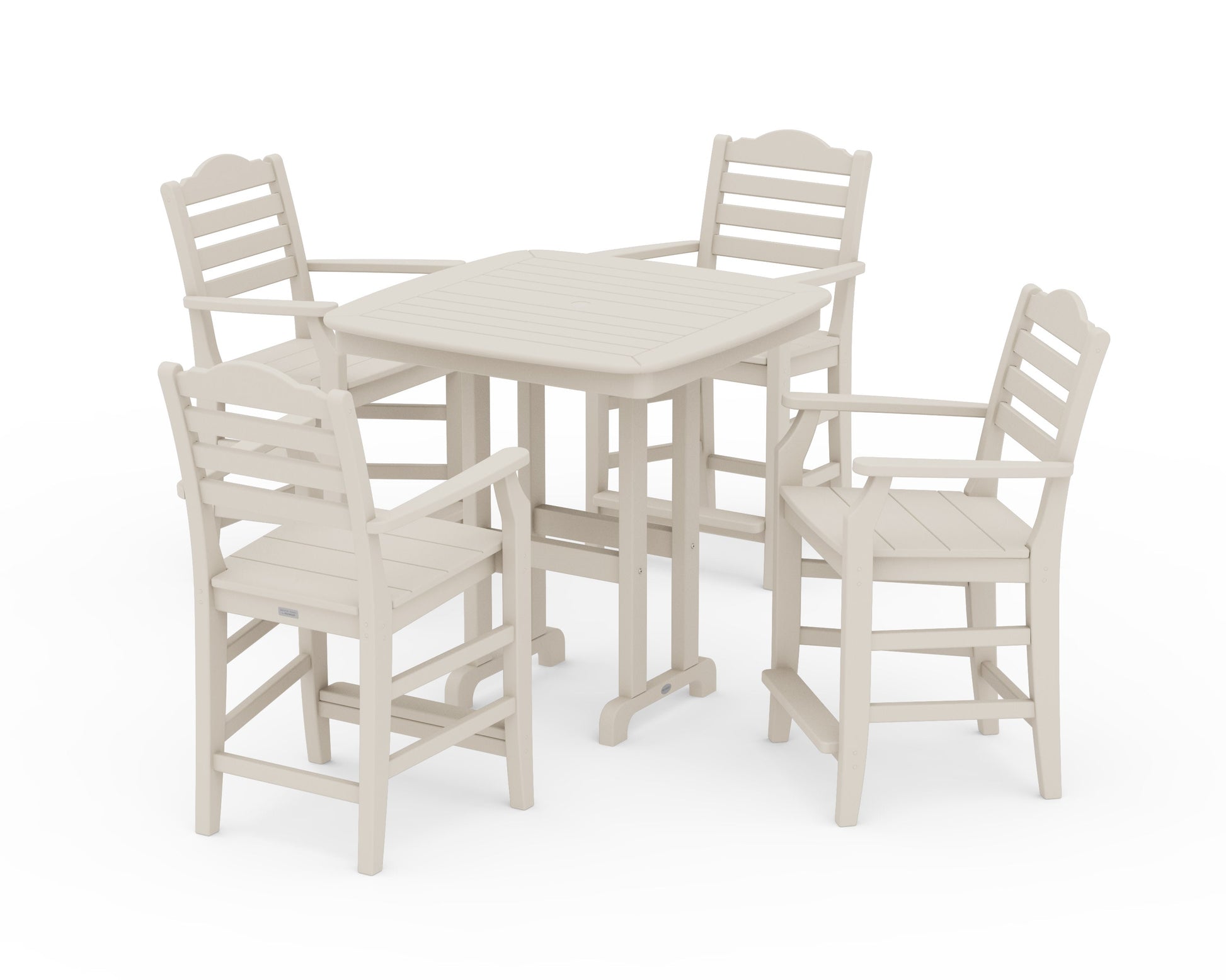POLYWOOD Savannah 5-Piece Counter Set — Sand