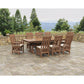 POLYWOOD Acadia 9-Piece Farmhouse Dining Set with Trestle Legs