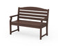 POLYWOOD Savannah 48" Bench — Mahogany
