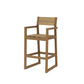 POLYWOOD EDGE Sling Bar Arm Chair — Natural / Burlap Sling