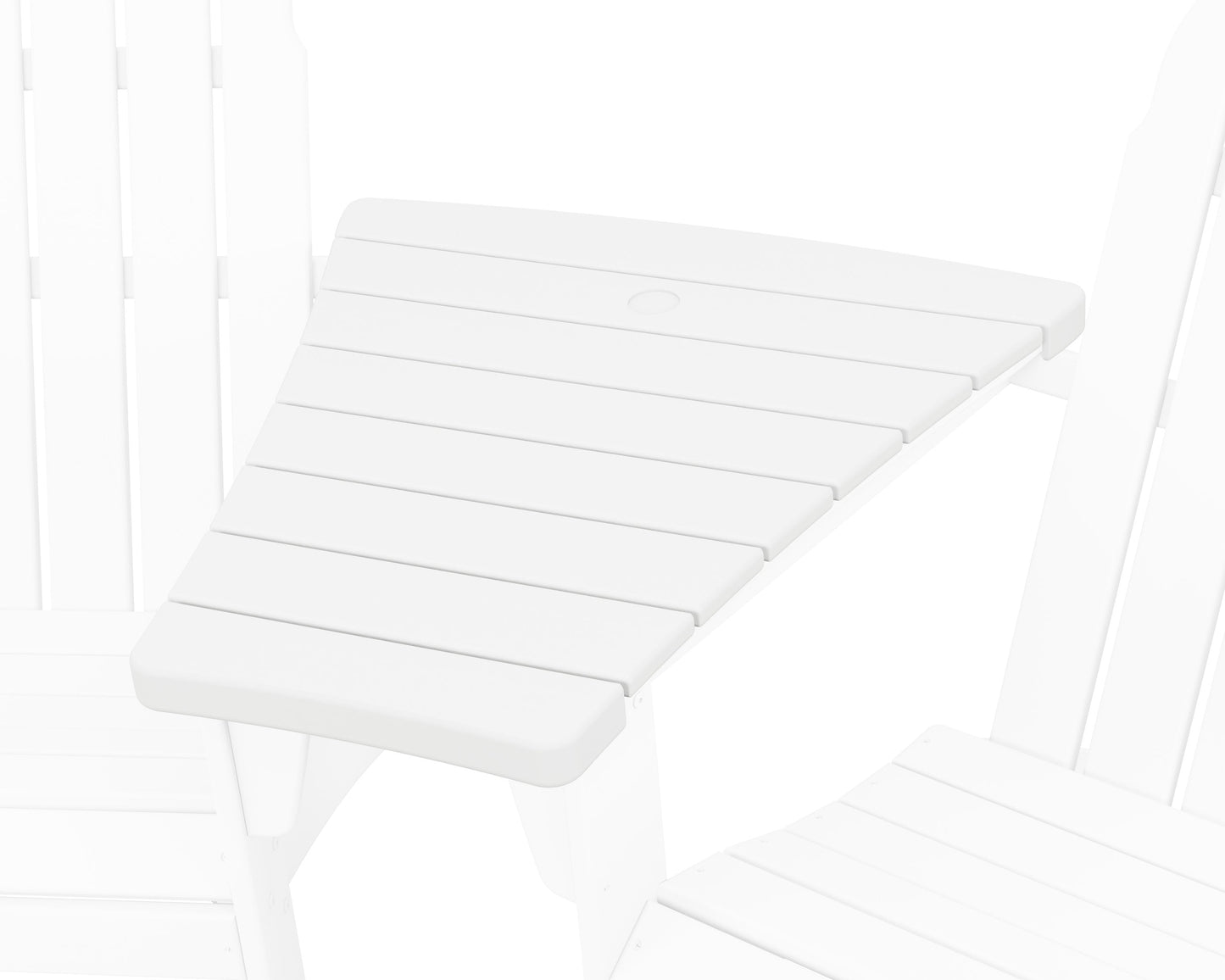 POLYWOOD 400 Series Angled Adirondack Connecting Table — White