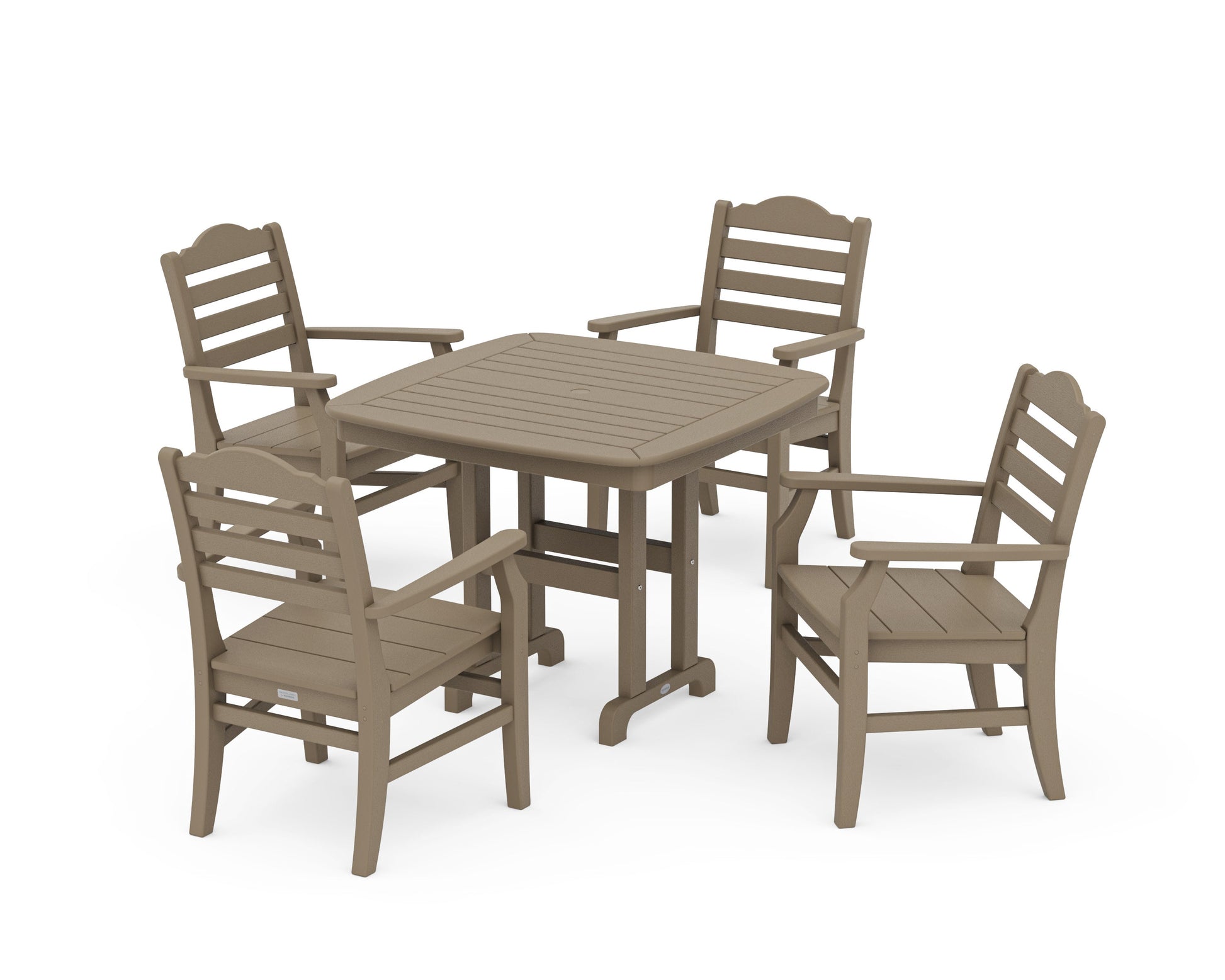 POLYWOOD Savannah 5-Piece Dining Set — Vintage Sahara