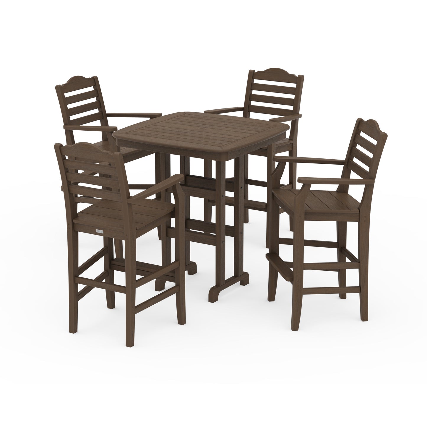 POLYWOOD Savannah 5-Piece Bar Set — Kona