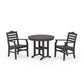 POLYWOOD Savannah 3-Piece Farmhouse Dining Set — Vintage Coffee