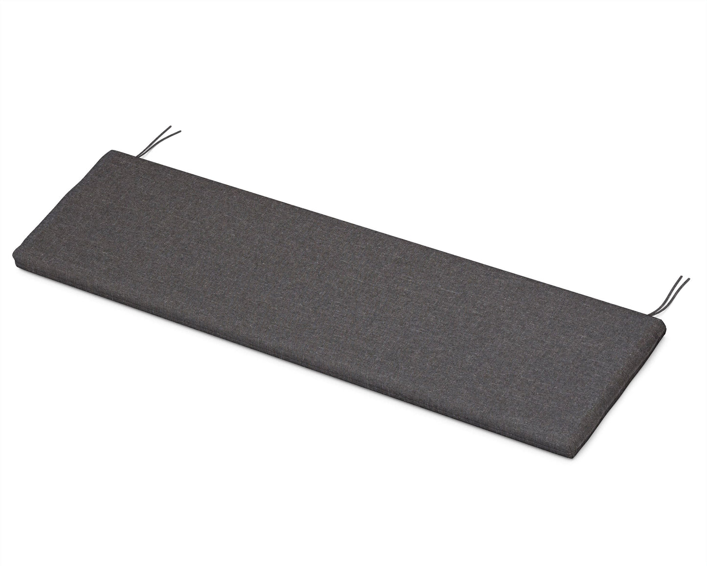 POLYWOOD Bench Seat Cushion - 18.5"D x 55.5"W x 2.5"H — Ash Charcoal