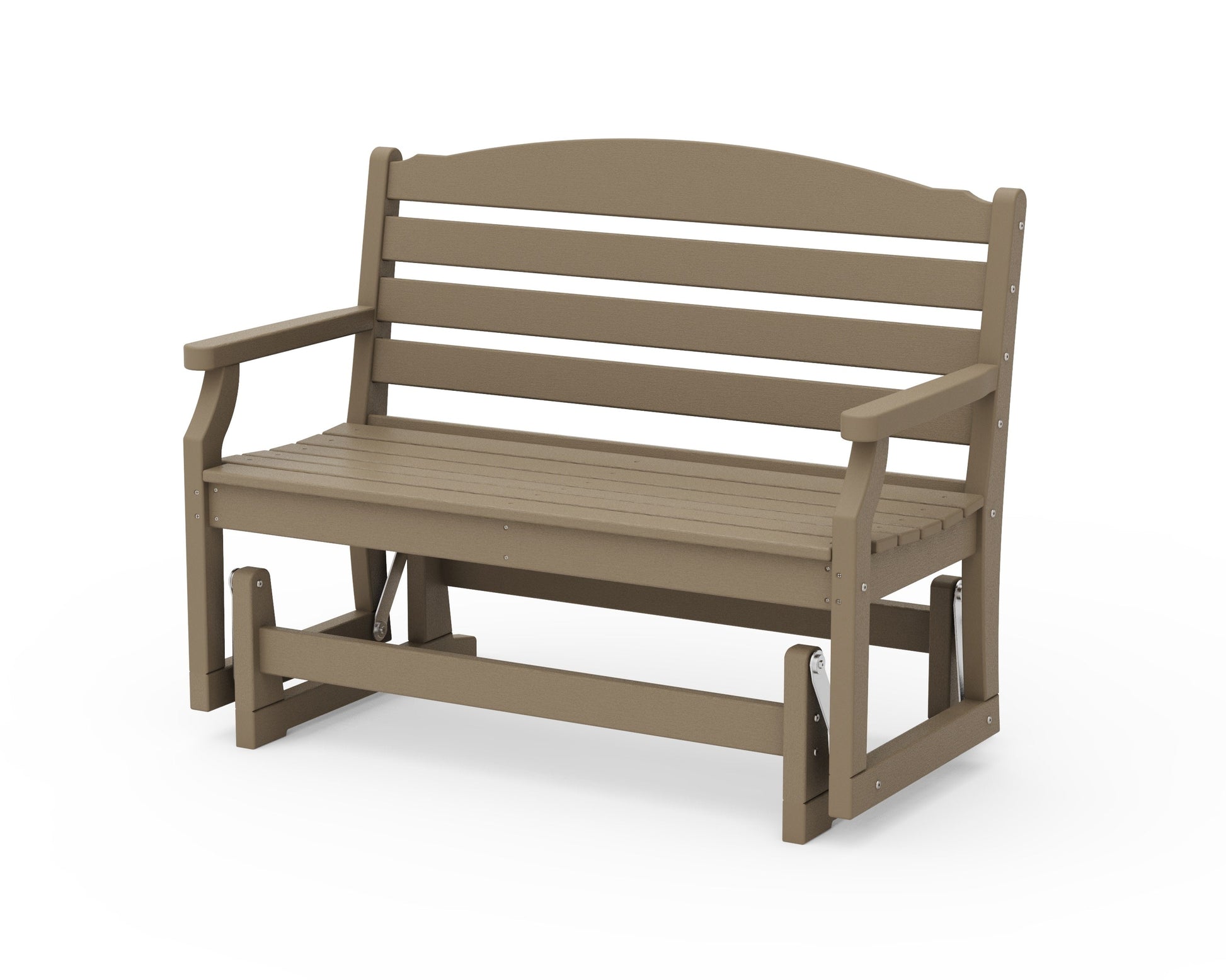 POLYWOOD Savannah 48" Glider — Vintage Sahara