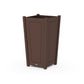 POLYWOOD Country Living Large Tapered Square Tall Planter Box — Mahogany