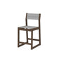 POLYWOOD EDGE Sling Counter Side Chair — Kona / Metallic Sling