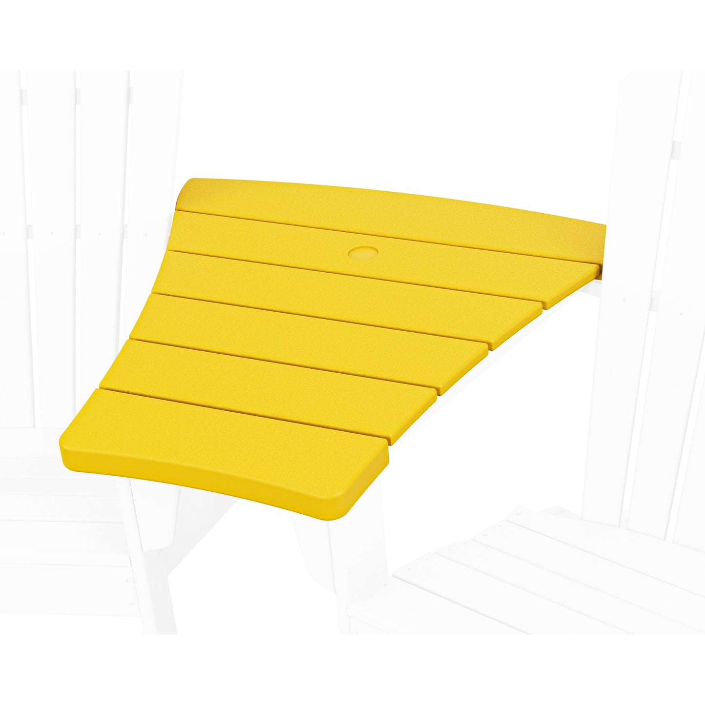 POLYWOOD Angled Adirondack Connecting Table — Lemon