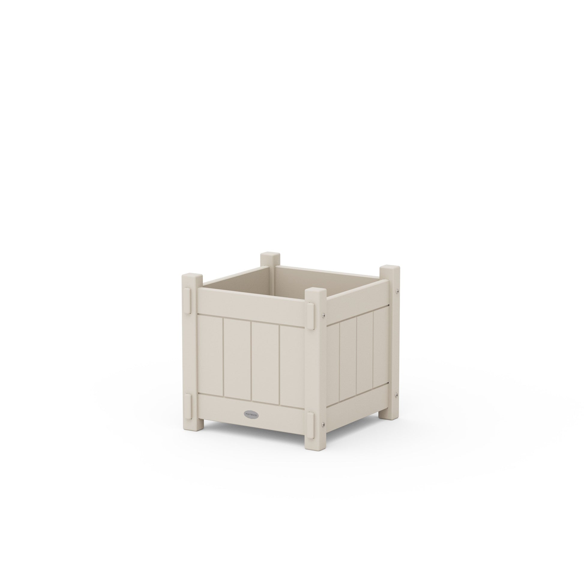POLYWOOD Vineyard Square Planter Box — Sand