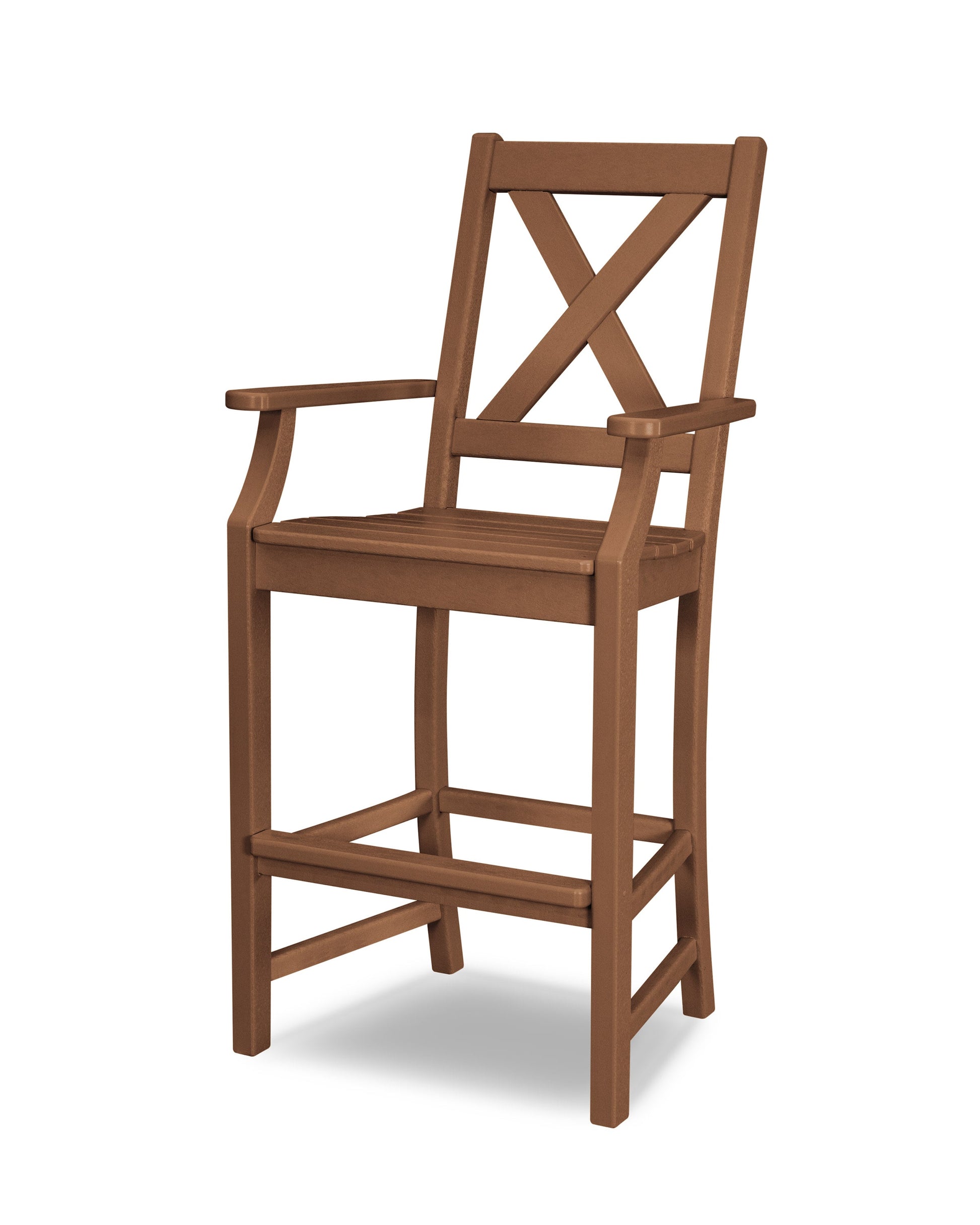 POLYWOOD Braxton Bar Arm Chair — Teak