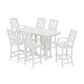 POLYWOOD Chinoiserie 7-Piece Bar Set — Vintage White