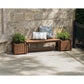 POLYWOOD 48" Vineyard Straight Planter Bench Set