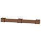 POLYWOOD 72" Nautical Straight Double Planter Storage Bench Set- Large — Teak