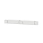 POLYWOOD 60" Nautical Straight Double Planter Storage Bench Set — White