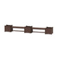 POLYWOOD 48" Vineyard Straight Double Planter Bench Set - Large — Mahogany