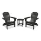 POLYWOOD South Beach 3-Piece Folding Adirondack Set FREE SHIPPING