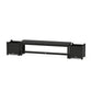 POLYWOOD 60" Vineyard Straight Planter Bench Set — Black