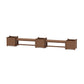 POLYWOOD 48" Vineyard Straight Double Planter Bench Set - Large — Teak