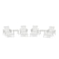 POLYWOOD Acadia 6-Piece Chaise Set — Vintage White