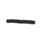 POLYWOOD 48" Country Living Straight Double Planter Storage Bench Set — Black