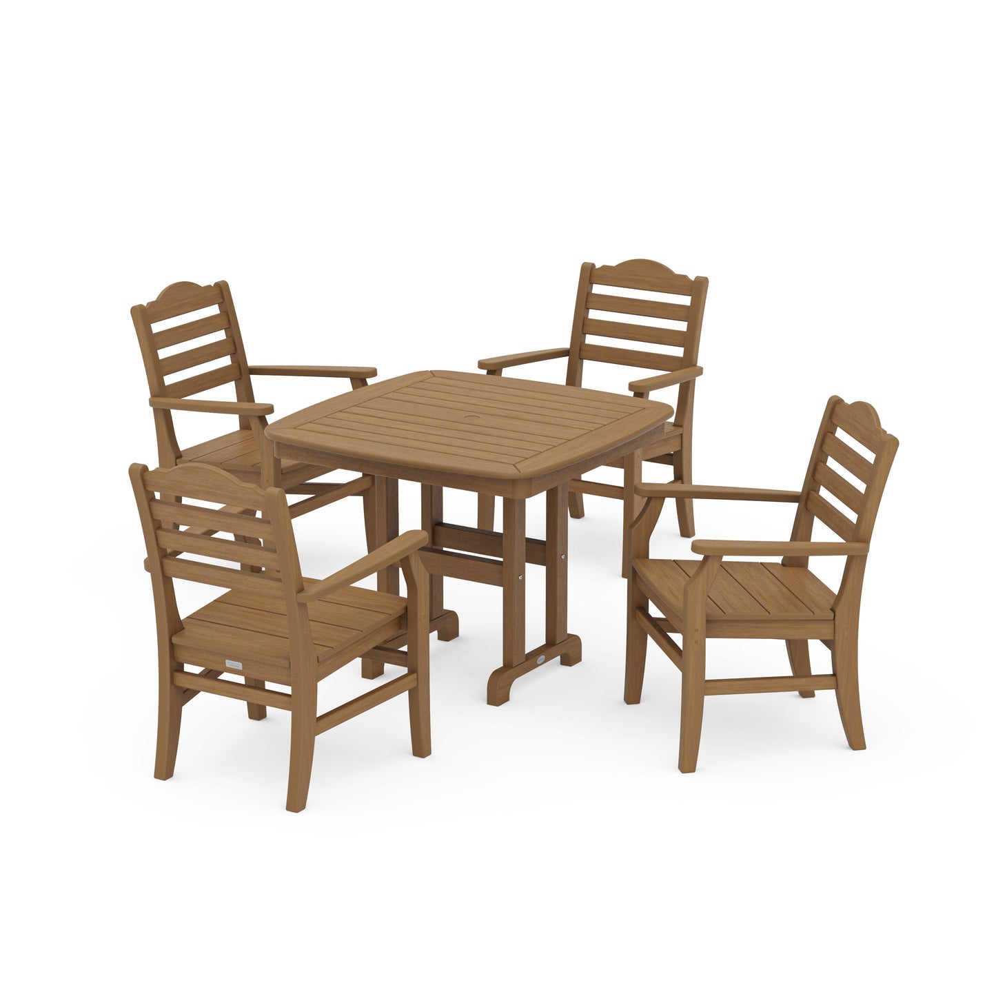 POLYWOOD Savannah 5-Piece Dining Set — Natural