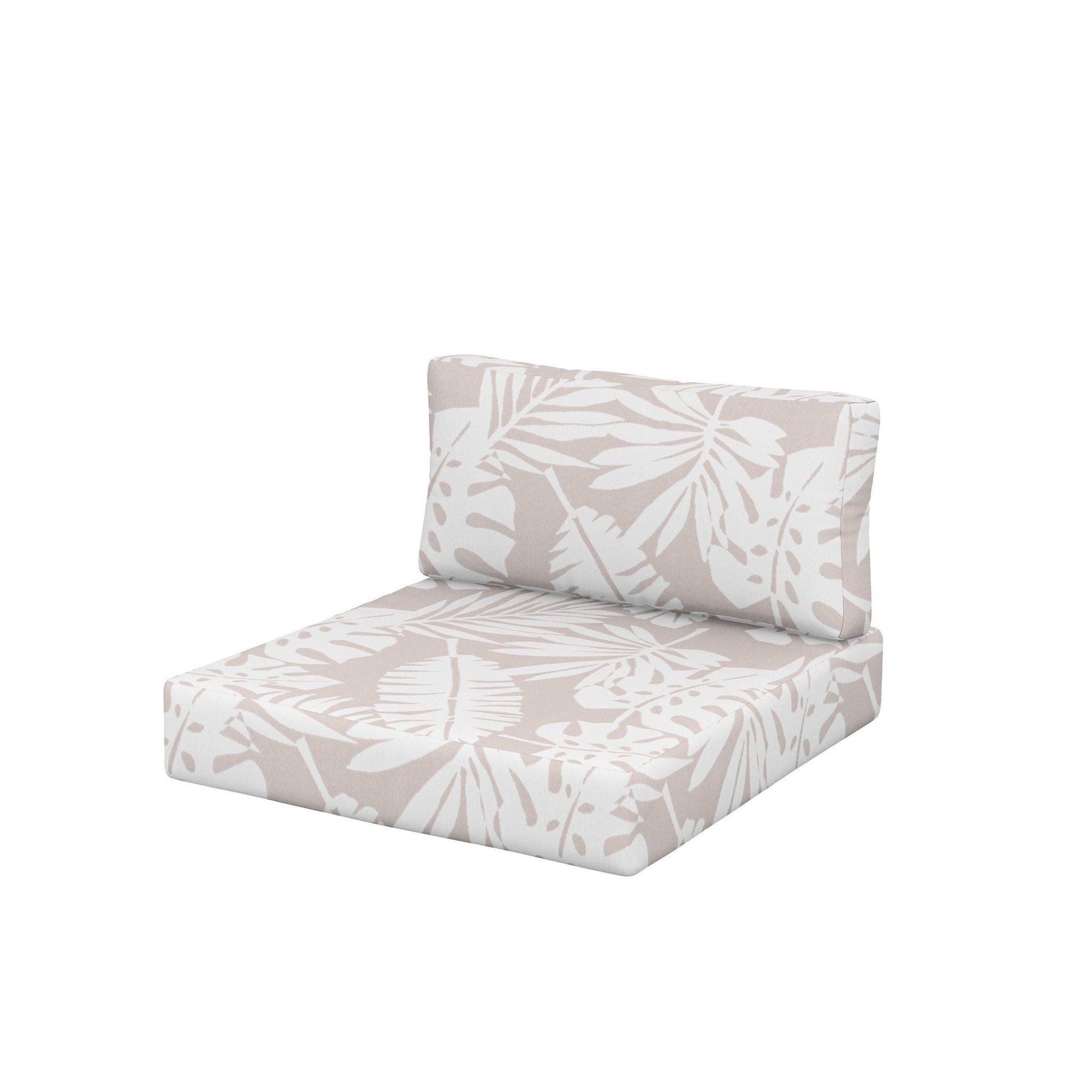 POLYWOOD Acadia Back/Seat Cushion Set — Leaf Dune Burlap
