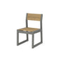POLYWOOD EDGE Sling Dining Side Chair — Slate Grey / Burlap Sling