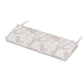 POLYWOOD Chinoiserie Bench Seat Cushion — Leaf Dune Burlap