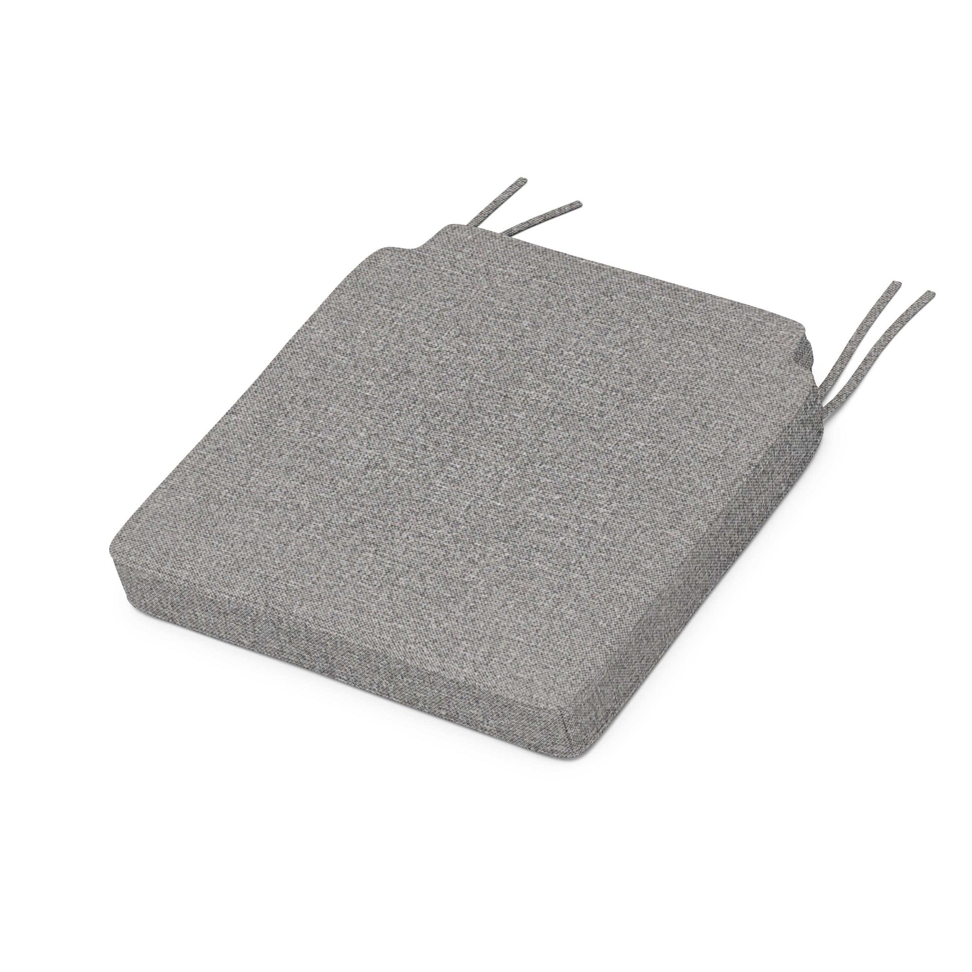 POLYWOOD Acadia Dining Side Seat Cushion — Grey Mist