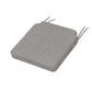 POLYWOOD Acadia Dining Side Seat Cushion — Grey Mist
