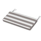 POLYWOOD Chinoiserie Bench Seat Cushion — Cabana Stripe Grey Mist