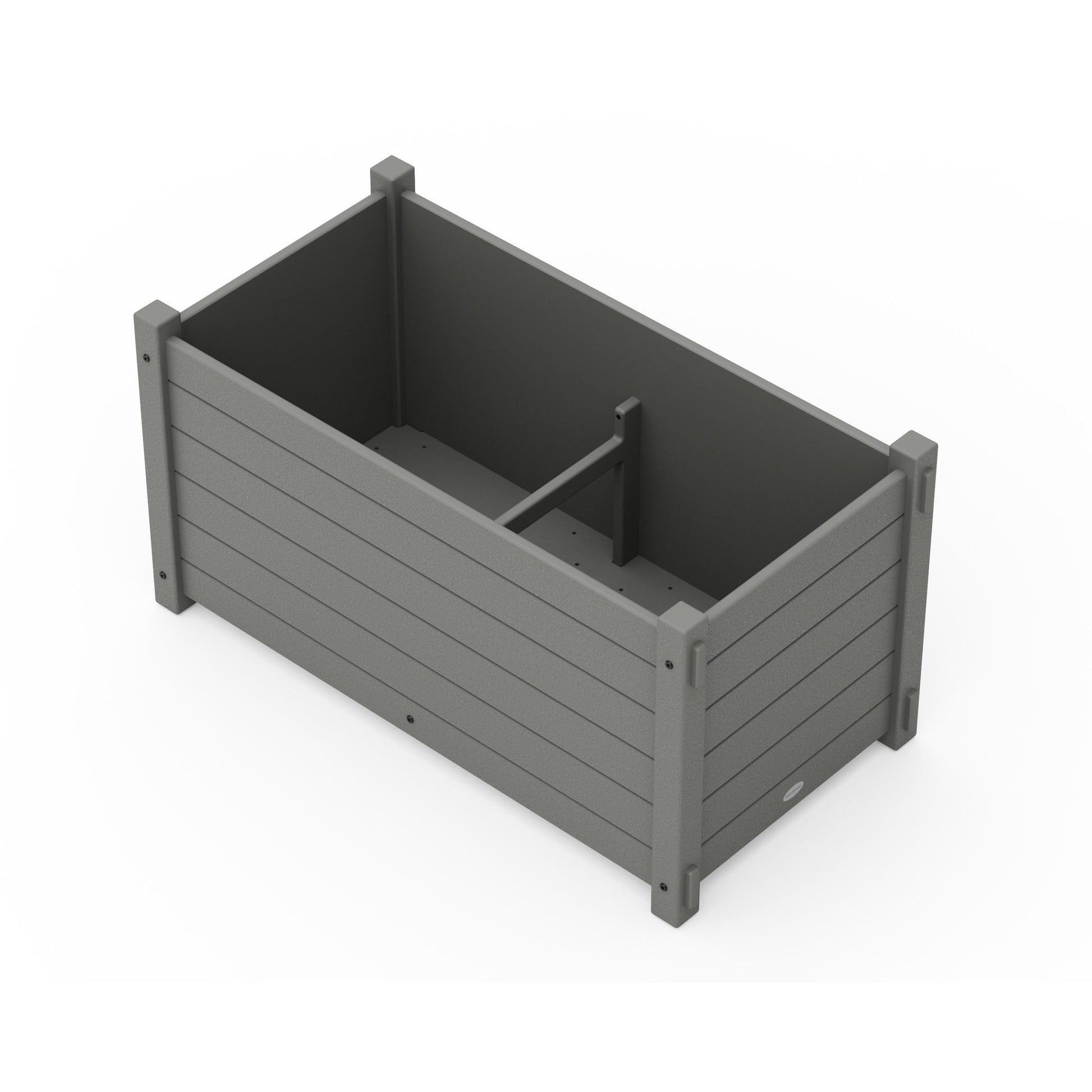 POLYWOOD Nautical Large Rectangle Double Planter Box