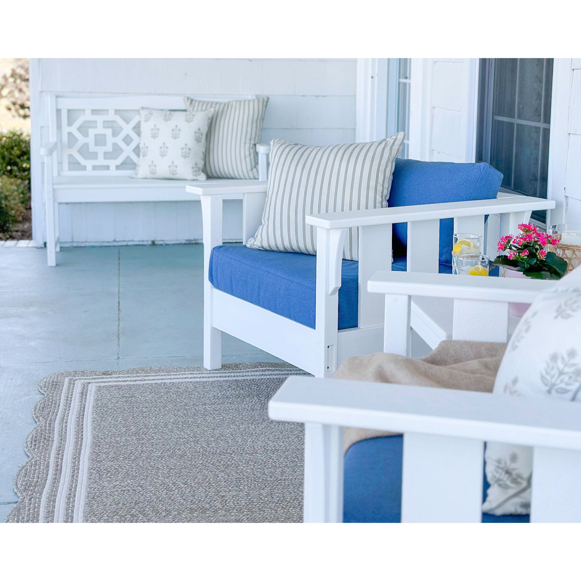 POLYWOOD Chinoiserie 48" Garden Bench